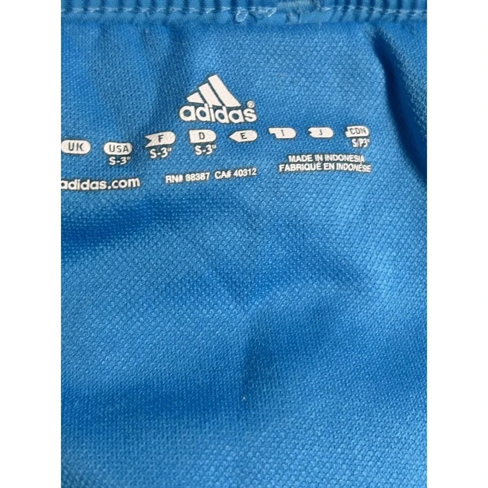 Adidas Womens Small Blue Athletic Running Shorts Lightweight Pockets 3 Inseam